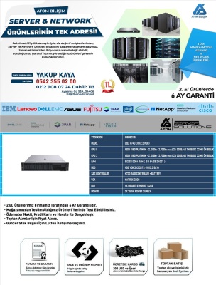 DELL R740 Xeon 8160 PLATINUM 2XCPU 8X64GB 2400T 512GB RAM HDD YOK 16X 2,5