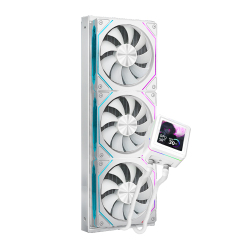 Dragos AquaForge 360 Intel-AMD 360MM LCD Ekranlı ARGB Beyaz Sıvı Soğutucu - 3