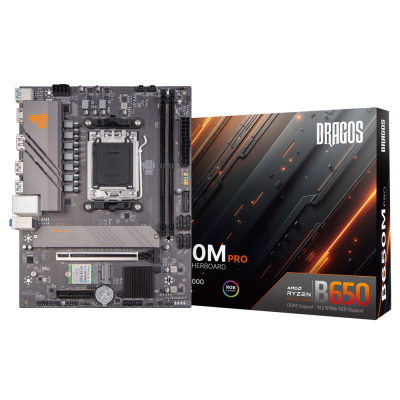 Dragos B650M Gaming Pro D5 Wi-Fİ,BT,M2 DDR5 6800MHz Usb 3.2 Hdmi Dp Ses 2.5 G.Lan AM5 mATX Anakart - 1