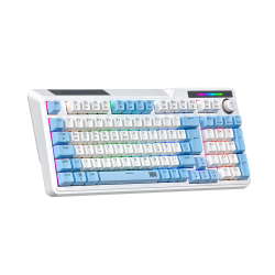 Dragos ColorPulse Mavi Beyaz Red Switch Hotswap Şarjlı USB Wireless Bluetooth Full RGB Mekanik Oyuncu Klavyesi - Dragos (2)