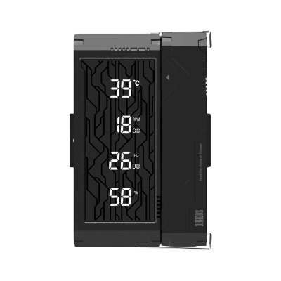 Dragos DIGITAL Isı Göstergeli 4 Isı Borulu 3000RPM 220W Intel & AMD Siyah Kule Tipi CPU Soğutucu - 2