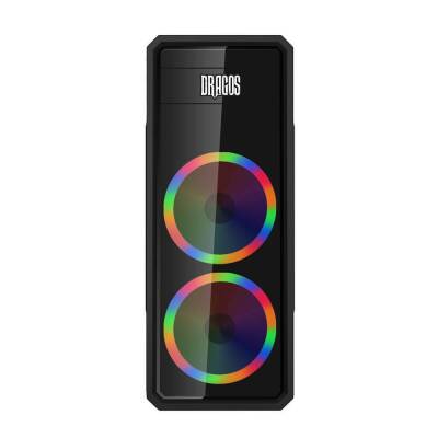 Dragos Dream Hunter 3x Rainbow Fan USB 3.0 400W 500W ATX Gaming Bilgisayar Kasası - 1