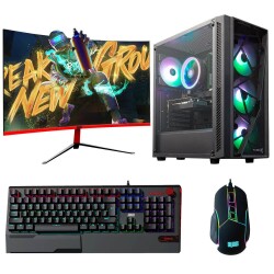 Dragos DRx2850 Ryzen 5 5500 16GB 512GB NVM SSD 6GB GTX1660 SUPER 23.6 inç 165Hz Curved Oyun Hazır Sistem - 1