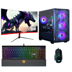 Dragos DRx5223 i7 12700F 16GB 512GB M.2 NVMe SSD 8GB RTX4060 27 İnç 165Hz Curved Oyuncu Bilgisayarı - 1