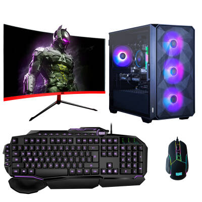 Dragos DRx5330 Ryzen 5 4500 16GB 512GB NVMe 6GB GTX1660Ti 23.6 inç 165Hz Curved Masaüstü Bilgisayar - 1