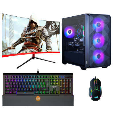 Dragos DRx5346 Ryzen 7 5700X 16GB Ram 1TB SSD 6GB GTX1660Ti 27 İnç 165Hz Curved Masaüstü Bilgisayar - 1