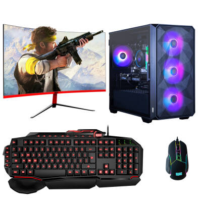 Turbox Tx4204 Ryzen 5 3600 16GB Ram 512GB M.2 NVMe SSD 8GB RX580 256Bit 27 İnç 165Hz Curved Oyun Hazır Sistem - 1