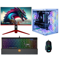 Dragos DRx6141 Ryzen 7 5700X 16GB Ram 1TB M.2 NVMe SSD 8GB RTX4060 27 İnç 240Hz Curved Monitör Oyun Hazır Sistem - 1