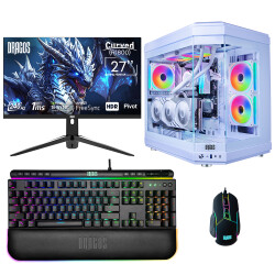Dragos DRx6643 i9 14900KF 32GB DDR5 Ram 2TB NVMe 4.0 SSD 12GB RTX4070Ti Ekran Kartı 27 İnç 240Hz Curved Monitör Oyun Hazır Sistem - 1