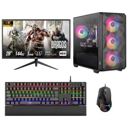 Dragos DRx6782 Ryzen 5 5600 32GB 1TB NVMe 8GB RTX4060Ti 28 İnç 4K Monitör Oyun Hazır Sistem - 1