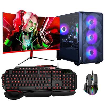 Dragos DRx6790 i5 10400F 16GB Ram 512GB M.2 NVMe SSD 12GB RTX3060 27 inç 165Hz Curved Oyun Hazır Sistem - 1