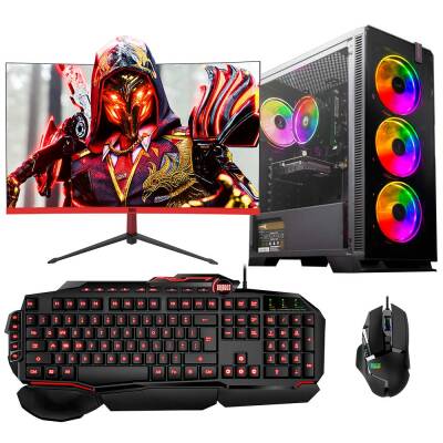 Dragos DRx6799 Ryzen 5 3600 16GB Ram 512GB M.2 NVMe SSD 12GB RTX3060 23.6 inç 165Hz Curved Oyun Hazır Sistem - 1
