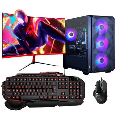 Dragos DRx6802 Ryzen 5 3600 32GB Ram 512GB M.2 NVMe SSD 12GB RTX3060 27 inç 165Hz Curved Oyun Hazır Sistem - 1