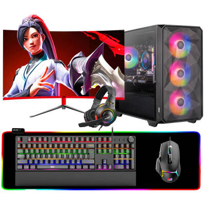 Dragos DRx6813 i5 9400F 32GB Ram 1TB NVMe 12GB RTX3060 27 inç 165Hz Curved Oyun Hazır Sistem - 1
