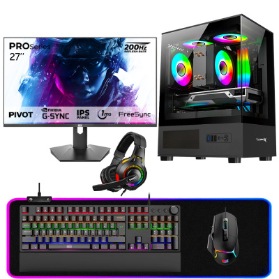 Dragos DRx6885 Ryzen 7 5700X 32GB Ram 1TB NVMe RTX3050 27 inç 200HZ Pivot Monitör Oem Paket - 1