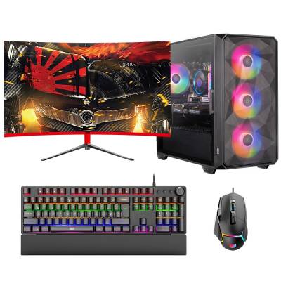 Dragos DRx6905 i7 10700F 16GB 512GB NVMe 6GB RTX3050 27 inç 165Hz Curved Oyun Hazır Sistem - 1