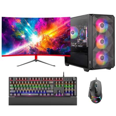 Dragos DRx6913 i7 11700F 16GB 512GB NVMe 6GB RTX3050 27 inç 165Hz Curved Oyun Hazır Sistem - 1