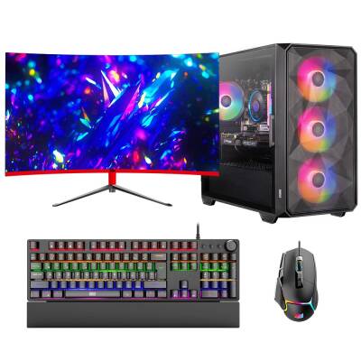 Dragos DRx6921 i7 10700F 16GB 512GB NVMe 12GB RTX3060 27 inç 165Hz Curved Oyun Hazır Sistem - 1