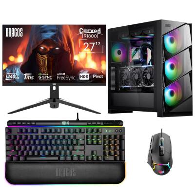 Dragos DRx6954 i9 12900K 32GB Ram 1TB NVMe 16GB RTX4070Ti Super 27 İnç 240Hz Curved Oem Paket - 1