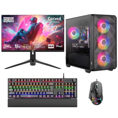 Dragos DRx6970 i9 11900K 32GB Ram 1TB NVMe 8GB RTX4060 27 İnç 240Hz Curved Oyun Hazır Sistem - 1