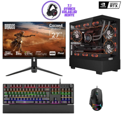 Dragos DRx7130 Ryzen 7 7700 16GB DDR5 Ram 1TB NVMe 8GB RTX4060 27 İnç 240Hz Curved Oem Paket - 1