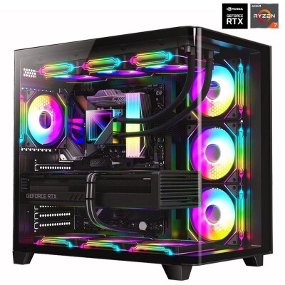 Dragos DRx7243 Ryzen 7 5700X 32GB Ram 2TB NVMe 8GB RTX4060 Sıvı Soğutmalı Oyun Hazır Sistem - 1
