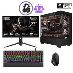 Dragos DRx7229 i7 14700K 32GB DDR5 Ram 1TB NVMe 8GB RTX4060 27 İnç 240Hz Curved Sıvı Soğutmalı Oyun Hazır Sistem - 1