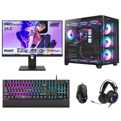 Dragos DRx7634 Ryzen 7 5700X 32GB 1TB NVMe 8GB RTX5060 24.5 İnç 200Hz 1ms Oem Paket - 1