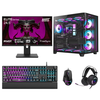 Dragos DRx7879 Ryzen 7 7800X3D 32GB DDR5 2TB GEN4 NVMe 16GB RTX5070Ti 24.5 İnç 300Hz 1ms Oyuncu Hazır Sistem - 1
