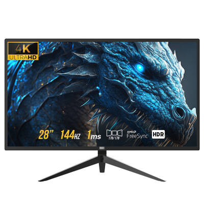 Dragos Edgeless GP-F28UHD 1ms 4K 60Hz + 2K 144Hz Hdmi Dp 3840*2160 28 HDR/FREESYNC/LOWBLUE/ANTI-FLICKER/MPRT II 4K RGB GAMING MONİTÖR - 1