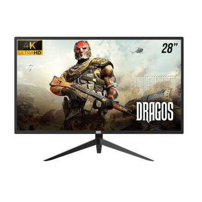 Dragos Edgeless GP-F28UHD 1ms 4K 60HZ Hdmi Dp 3840*2160 28 inç HDR/FREESYNC/LOWBLUE/ANTI-FLICKER/MPRT II 4K RGB GAMING MONİTÖR - 1