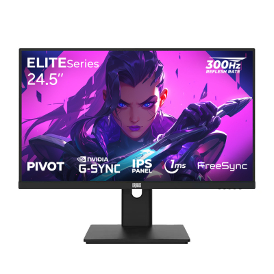 Dragos ELITESeries E245FHD300 1ms FHD 300Hz 1920x1080 24.5" FreeSync G-Sync IPS Pivot Oyuncu Monitörü - 1