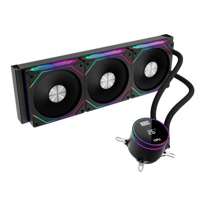 Dragos FrostBite 360 Intel-AMD 360MM Isı Göstergeli ARGB Siyah Sıvı Soğutucu - 2
