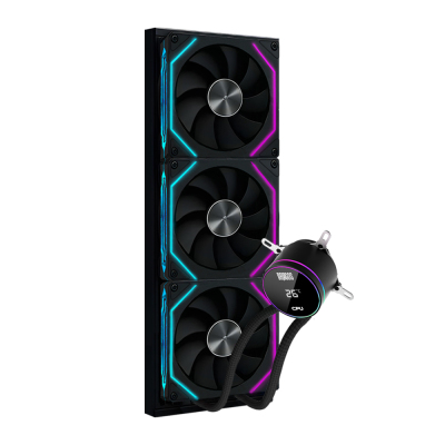 Dragos FrostBite 360 Intel-AMD 360MM Isı Göstergeli ARGB Siyah Sıvı Soğutucu - 3