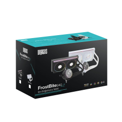 Dragos FrostBite V2 Dijital Isı Göstergeli ARGB 240mm Beyaz İşlemci Sıvı Soğutucu - 8