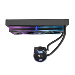 Dragos FrostBite V2 Dijital Isı Göstergeli ARGB 240mm Siyah İşlemci Sıvı Soğutucu - Dragos (3)