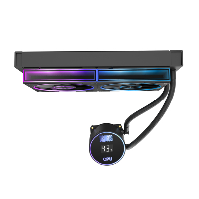 Dragos FrostBite V2 Dijital Isı Göstergeli ARGB 240mm Siyah İşlemci Sıvı Soğutucu - 4