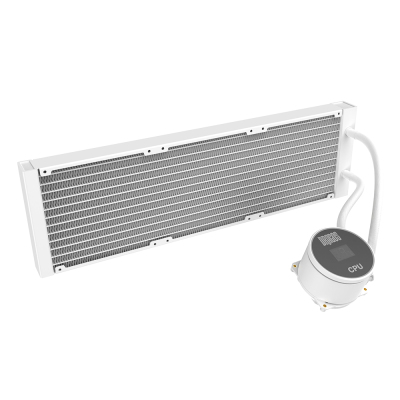 Dragos FrostBite V2 Dijital Isı Göstergeli ARGB 360mm Beyaz İşlemci Sıvı Soğutucu - 7