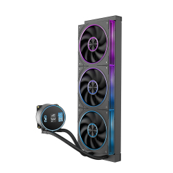 Dragos FrostBite V2 Dijital Isı Göstergeli ARGB 360mm Siyah İşlemci Sıvı Soğutucu - Dragos (2)