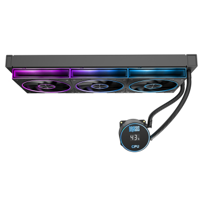 Dragos FrostBite V2 Dijital Isı Göstergeli ARGB 360mm Siyah İşlemci Sıvı Soğutucu - 4