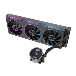 Dragos FrostBite V2 Dijital Isı Göstergeli ARGB 360mm Siyah İşlemci Sıvı Soğutucu - Dragos (1)