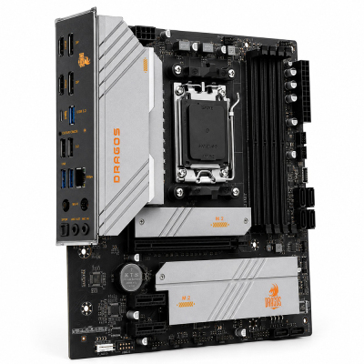 Dragos Gaming B650 4D 3x M.2 4x DDR5 6000MHz Type-C Usb 3.2 Hdmi Dp 2.5 G.Lan AM5 mATX Anakart - 3