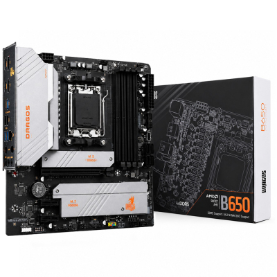 Dragos Gaming B650 4D 3x M.2 4x DDR5 6000MHz Type-C Usb 3.2 Hdmi Dp 2.5 G.Lan AM5 mATX Anakart - 1