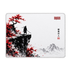 Dragos Lone Ronin 50x40 cm Large Gaming Mousepad (Beyaz) - 1