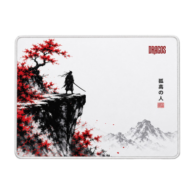 Dragos Lone Ronin 50x40 cm Large Gaming Mousepad (Beyaz) - 1