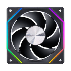 Dragos LS300 V2 Reverse 120mm ARGB–Sonsuzluk Aynalı, 2000RPM, 5V 3Pin ARGB+4Pin PWM Siyah Kasa Fanı - 2