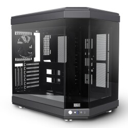 Dragos North 1x Fan USB 3.0 + Type C ATX Mid Tower Panoramik Temperli Cam Gaming Bilgisayar Kasası Siyah - 1