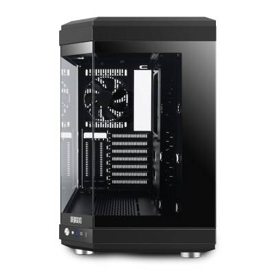 Dragos North 1x Fan USB 3.0 + Type C ATX Mid Tower Panoramik Temperli Cam Gaming Bilgisayar Kasası Siyah - 2