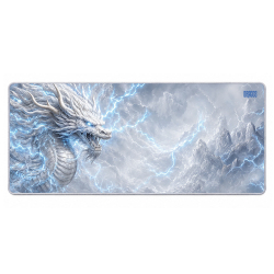 Dragos Raijin 90x40 cm XXL Gaming Mousepad (Beyaz) - Dragos