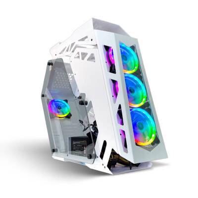 Dragos Road Rage Lk03 White Lk03 White 4x Argb Fan USB 3.0 500W 80+ Plus ATX Gaming Bilgisayar Kasası - 1